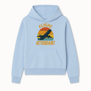 Vintage Flight Attendant Retro Airplane Sunset Graphic Tee | Travel Lover Gift | Airline Crew Apparel - Hoodie 1758254654716.jpg