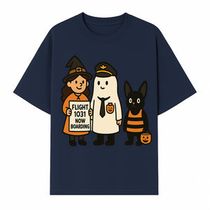 Halloween Flight 1031 Boarding Sign Art Print - Spooky Ghost, Witch, and Cat Costume Decor for Fall, Trick or Treat, Kids Room - T-shirt 1758254654770.jpg