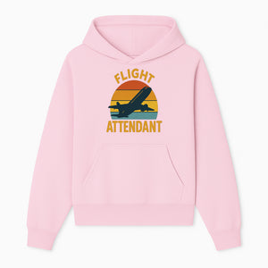 Vintage Flight Attendant Retro Airplane Sunset Graphic Tee | Travel Lover Gift | Airline Crew Apparel - Hoodie 1758254654870.jpg