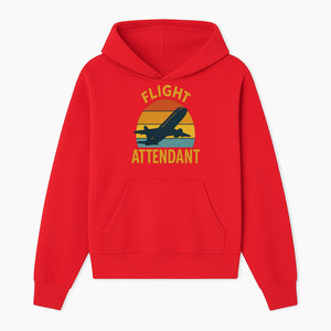 Vintage Flight Attendant Retro Airplane Sunset Graphic Tee | Travel Lover Gift | Airline Crew Apparel - Hoodie 1758254655418.jpg