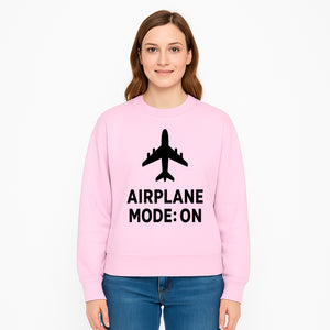 Airplane Mode On Graphic Tee, Travel Shirt, Aviation Lover Gift, Cool Airplane Design, Casual Outfit, Unisex Apparel - Sweatshirt 1758254655549.jpg