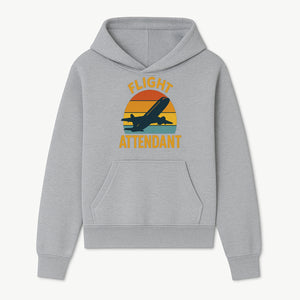 Vintage Flight Attendant Retro Airplane Sunset Graphic Tee | Travel Lover Gift | Airline Crew Apparel - Hoodie 1758254655581.jpg