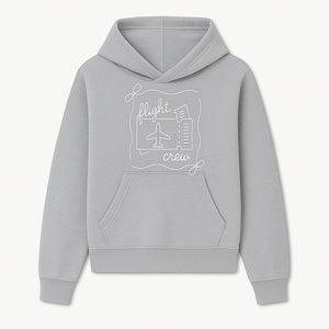 Flight Crew Design with Airplane and Ticket - Perfect for Plane Enthusiasts, Travel Lovers, and Flight Attendant Gifts - Hoodie 1758254659842.jpg