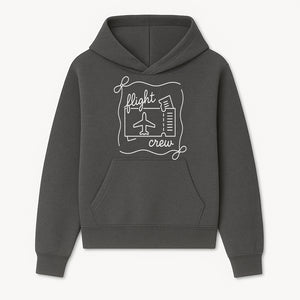 Flight Crew Design with Airplane and Ticket - Perfect for Plane Enthusiasts, Travel Lovers, and Flight Attendant Gifts - Hoodie 1758254660139.jpg