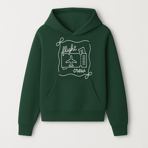 Flight Crew Design with Airplane and Ticket - Perfect for Plane Enthusiasts, Travel Lovers, and Flight Attendant Gifts - Hoodie 1758254660313.jpg