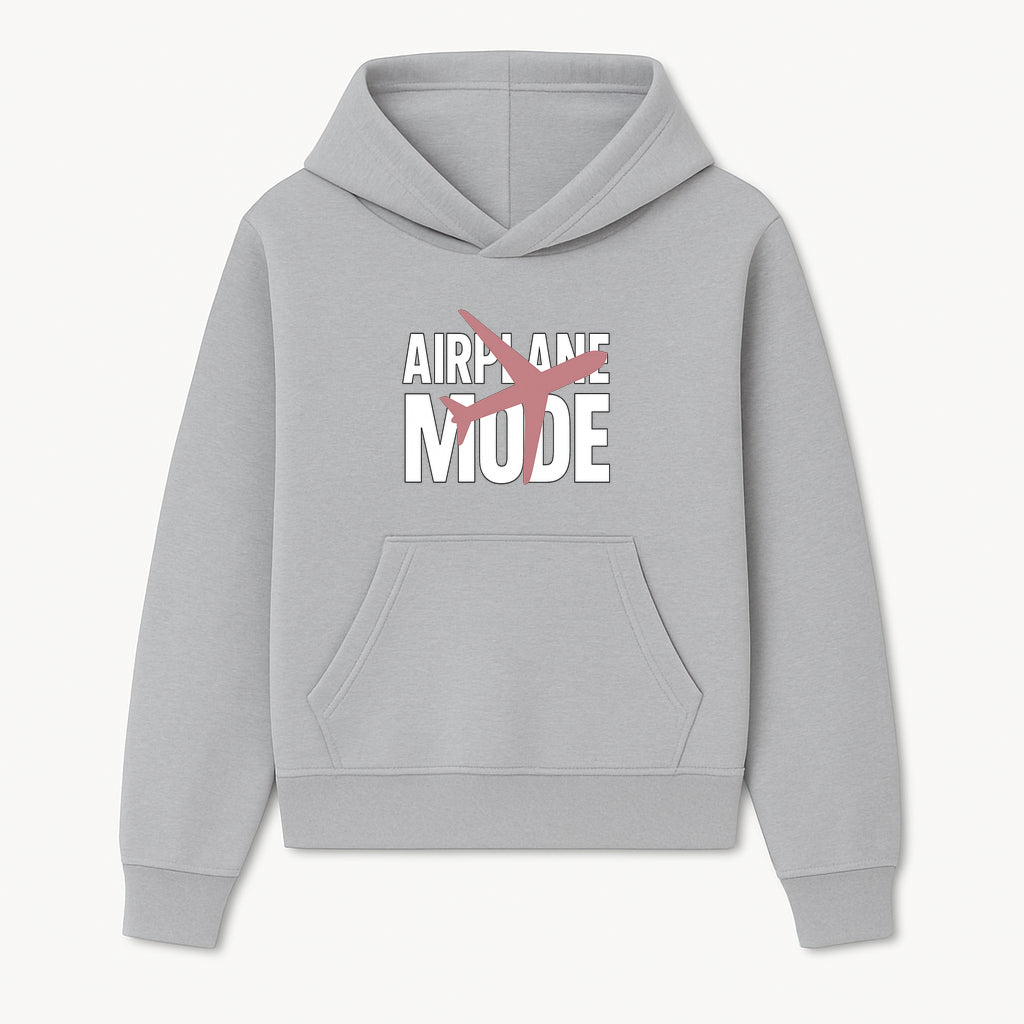 Airplane Mode Graphic Tee, Travel Lover Shirt, Casual Wear, Unique Gift for Travelers, Plane Design, Fun Travel Apparel - Hoodie 1758254660877.jpg