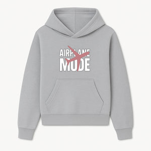 Airplane Mode Graphic Tee, Travel Lover Shirt, Casual Wear, Unique Gift for Travelers, Plane Design, Fun Travel Apparel - Hoodie 1758254660877.jpg