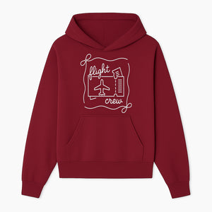 Flight Crew Design with Airplane and Ticket - Perfect for Plane Enthusiasts, Travel Lovers, and Flight Attendant Gifts - Hoodie 1758254661050.jpg