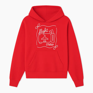 Flight Crew Design with Airplane and Ticket - Perfect for Plane Enthusiasts, Travel Lovers, and Flight Attendant Gifts - Hoodie 1758254661456.jpg