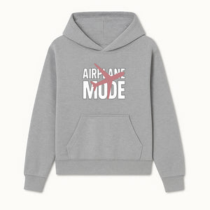 Airplane Mode Graphic Tee, Travel Lover Shirt, Casual Wear, Unique Gift for Travelers, Plane Design, Fun Travel Apparel - Hoodie 1758254661485.jpg