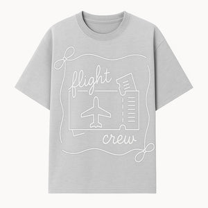 Flight Crew Design with Airplane and Ticket - Perfect for Plane Enthusiasts, Travel Lovers, and Flight Attendant Gifts - T-shirt 1758254663308.jpg
