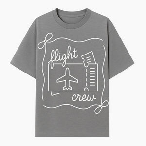 Flight Crew Design with Airplane and Ticket - Perfect for Plane Enthusiasts, Travel Lovers, and Flight Attendant Gifts - T-shirt 1758254663994.jpg