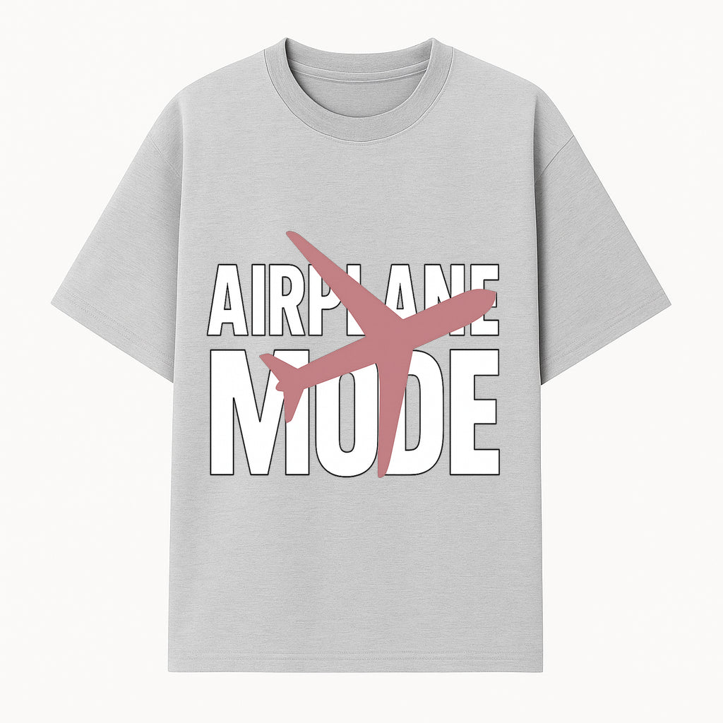 Airplane Mode Graphic Tee, Travel Lover Shirt, Casual Wear, Unique Gift for Travelers, Plane Design, Fun Travel Apparel - T-shirt 1758254664098.jpg
