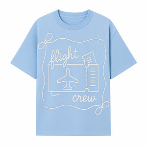 Flight Crew Design with Airplane and Ticket - Perfect for Plane Enthusiasts, Travel Lovers, and Flight Attendant Gifts - T-shirt 1758254664133.jpg