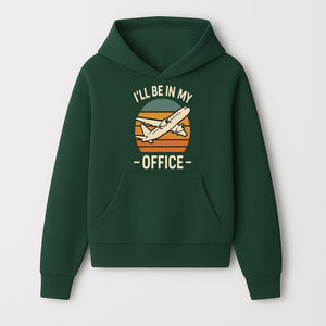 Airplane Office Humor T-Shirt - I'll Be In My Office - Travel Lover Gift - Retro Vintage Air Travel Design - Funny Work Tee - Hoodie 1758254664688.jpg