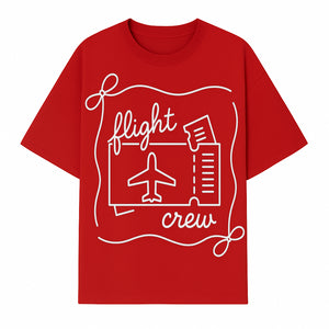 Flight Crew Design with Airplane and Ticket - Perfect for Plane Enthusiasts, Travel Lovers, and Flight Attendant Gifts - T-shirt 1758254664740.jpg