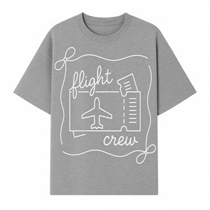 Flight Crew Design with Airplane and Ticket - Perfect for Plane Enthusiasts, Travel Lovers, and Flight Attendant Gifts - T-shirt 1758254664948.jpg