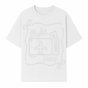 Flight Crew Design with Airplane and Ticket - Perfect for Plane Enthusiasts, Travel Lovers, and Flight Attendant Gifts - T-shirt 1758254665056.jpg