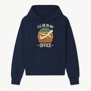 Airplane Office Humor T-Shirt - I'll Be In My Office - Travel Lover Gift - Retro Vintage Air Travel Design - Funny Work Tee - Hoodie 1758254665583.jpg