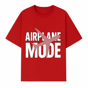 Airplane Mode Graphic Tee, Travel Lover Shirt, Casual Wear, Unique Gift for Travelers, Plane Design, Fun Travel Apparel - T-shirt 1758254665604.jpg