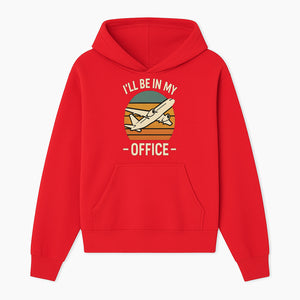 Airplane Office Humor T-Shirt - I'll Be In My Office - Travel Lover Gift - Retro Vintage Air Travel Design - Funny Work Tee - Hoodie 1758254665746.jpg