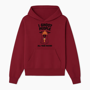 I Ghost People All Year Round - Cute Halloween Ghost with Coffee, Spooky Decor, Fun Ghost Theme, Autumn Apparel, Gift Idea - Hoodie 1758254665940.jpg