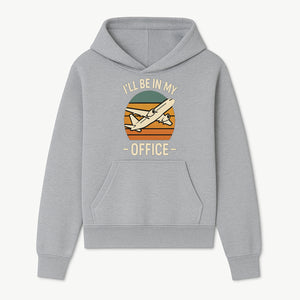 Airplane Office Humor T-Shirt - I'll Be In My Office - Travel Lover Gift - Retro Vintage Air Travel Design - Funny Work Tee - Hoodie 1758254666226.jpg