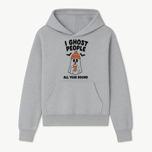 I Ghost People All Year Round - Cute Halloween Ghost with Coffee, Spooky Decor, Fun Ghost Theme, Autumn Apparel, Gift Idea - Hoodie 1758254666420.jpg