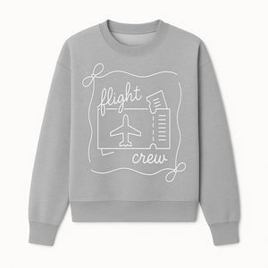 Flight Crew Design with Airplane and Ticket - Perfect for Plane Enthusiasts, Travel Lovers, and Flight Attendant Gifts - Sweatshirt 1758254666558.jpg