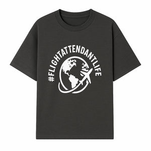  FlightAttendantLife T-Shirt | Travel Lover Gift | Airplane & Globe Design | Airline Crew Apparel | Jetsetter Clothing - T-shirt 1758254666884.jpg