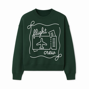 Flight Crew Design with Airplane and Ticket - Perfect for Plane Enthusiasts, Travel Lovers, and Flight Attendant Gifts - Sweatshirt 1758254667015.jpg