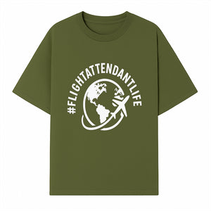  FlightAttendantLife T-Shirt | Travel Lover Gift | Airplane & Globe Design | Airline Crew Apparel | Jetsetter Clothing - T-shirt 1758254667024.jpg