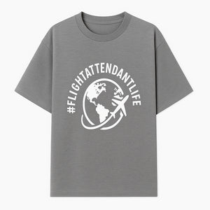  FlightAttendantLife T-Shirt | Travel Lover Gift | Airplane & Globe Design | Airline Crew Apparel | Jetsetter Clothing - T-shirt 1758254667182.jpg