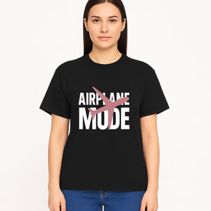 Airplane Mode Graphic Tee, Travel Lover Shirt, Casual Wear, Unique Gift for Travelers, Plane Design, Fun Travel Apparel - T-shirt 1758254667210.jpg