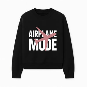 Airplane Mode Graphic Tee, Travel Lover Shirt, Casual Wear, Unique Gift for Travelers, Plane Design, Fun Travel Apparel - Sweatshirt 1758254667579.jpg