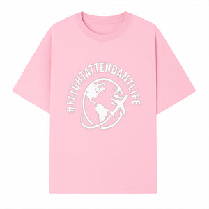  FlightAttendantLife T-Shirt | Travel Lover Gift | Airplane & Globe Design | Airline Crew Apparel | Jetsetter Clothing - T-shirt 1758254667584.jpg