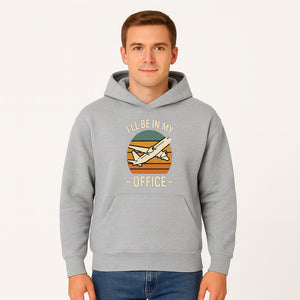 Airplane Office Humor T-Shirt - I'll Be In My Office - Travel Lover Gift - Retro Vintage Air Travel Design - Funny Work Tee - Hoodie 1758254667612.jpg