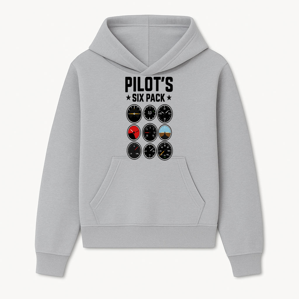 Pilot's Six Pack Gauge Design Printable Wall Art for Aviation Enthusiasts and Pilots, Flight Instruments Decor - Hoodie 1758254667787.jpg
