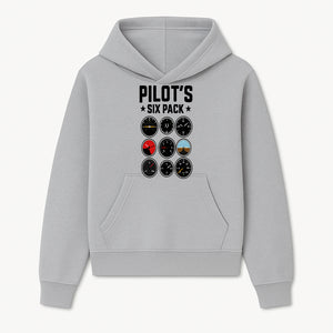 Pilot's Six Pack Gauge Design Printable Wall Art for Aviation Enthusiasts and Pilots, Flight Instruments Decor - Hoodie 1758254667787.jpg