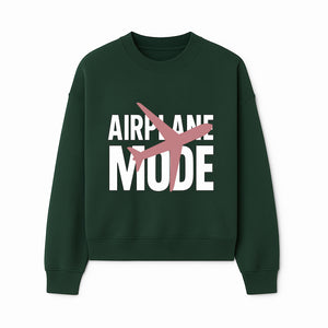 Airplane Mode Graphic Tee, Travel Lover Shirt, Casual Wear, Unique Gift for Travelers, Plane Design, Fun Travel Apparel - Sweatshirt 1758254667860.jpg