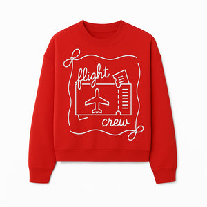 Flight Crew Design with Airplane and Ticket - Perfect for Plane Enthusiasts, Travel Lovers, and Flight Attendant Gifts - Sweatshirt 1758254667877.jpg