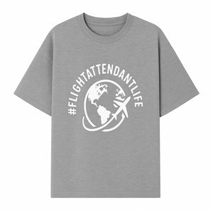  FlightAttendantLife T-Shirt | Travel Lover Gift | Airplane & Globe Design | Airline Crew Apparel | Jetsetter Clothing - T-shirt 1758254668166.jpg