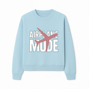 Airplane Mode Graphic Tee, Travel Lover Shirt, Casual Wear, Unique Gift for Travelers, Plane Design, Fun Travel Apparel - Sweatshirt 1758254668201.jpg