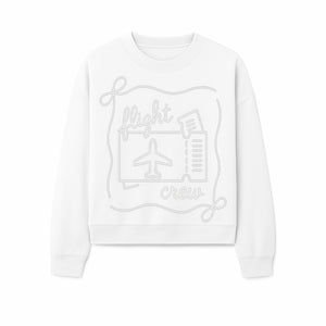 Flight Crew Design with Airplane and Ticket - Perfect for Plane Enthusiasts, Travel Lovers, and Flight Attendant Gifts - Sweatshirt 1758254668254.jpg
