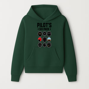 Pilot's Six Pack Gauge Design Printable Wall Art for Aviation Enthusiasts and Pilots, Flight Instruments Decor - Hoodie 1758254668284.jpg