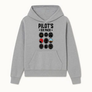 Pilot's Six Pack Gauge Design Printable Wall Art for Aviation Enthusiasts and Pilots, Flight Instruments Decor - Hoodie 1758254668460.jpg