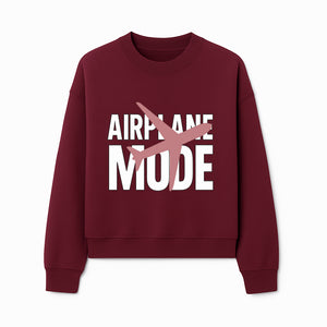 Airplane Mode Graphic Tee, Travel Lover Shirt, Casual Wear, Unique Gift for Travelers, Plane Design, Fun Travel Apparel - Sweatshirt 1758254668497.jpg
