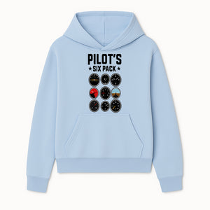 Pilot's Six Pack Gauge Design Printable Wall Art for Aviation Enthusiasts and Pilots, Flight Instruments Decor - Hoodie 1758254668684.jpg