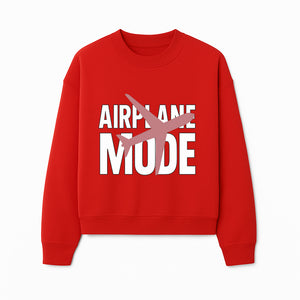 Airplane Mode Graphic Tee, Travel Lover Shirt, Casual Wear, Unique Gift for Travelers, Plane Design, Fun Travel Apparel - Sweatshirt 1758254668868.jpg