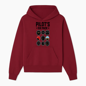 Pilot's Six Pack Gauge Design Printable Wall Art for Aviation Enthusiasts and Pilots, Flight Instruments Decor - Hoodie 1758254668998.jpg